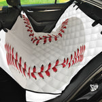 Baseball Stitching Print Pet Car Back Seat Cover