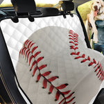 Baseball Stitching Print Pet Car Back Seat Cover