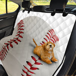 Baseball Stitching Print Pet Car Back Seat Cover