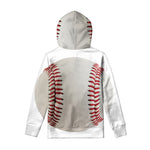Baseball Stitching Print Pullover Hoodie