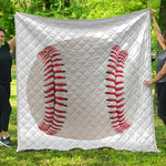 Baseball Stitching Print Quilt