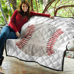 Baseball Stitching Print Quilt