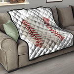 Baseball Stitching Print Quilt