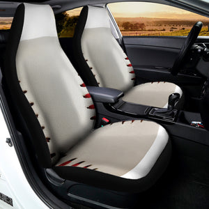 Baseball Stitching Print Universal Fit Car Seat Covers