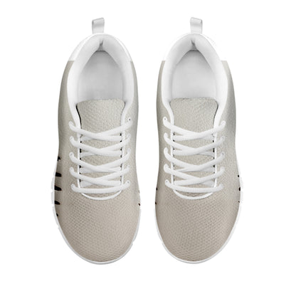 Baseball Stitching Print White Sneakers