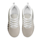 Baseball Stitching Print White Sneakers