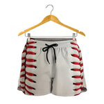 Baseball Stitching Print Women's Shorts