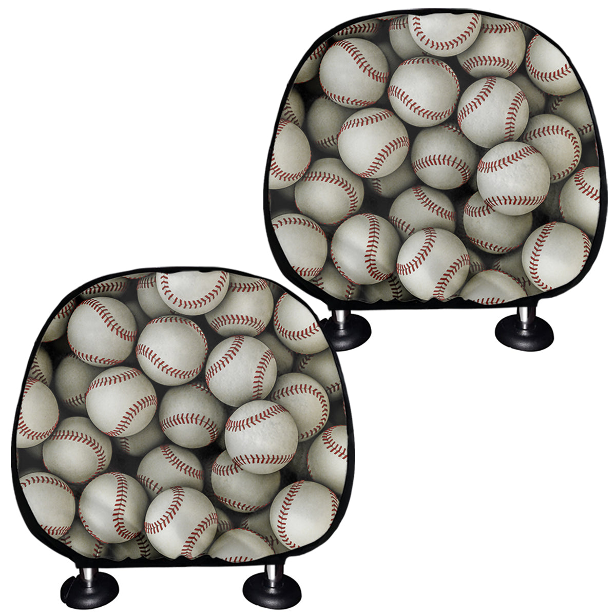 Baseballs 3D Print Car Headrest Covers