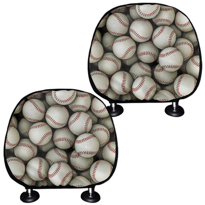 Baseballs 3D Print Car Headrest Covers