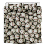 Baseballs 3D Print Duvet Cover Bedding Set
