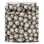 Baseballs 3D Print Duvet Cover Bedding Set