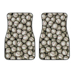 Baseballs 3D Print Front Car Floor Mats