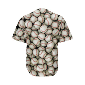 Baseballs 3D Print Men's Baseball Jersey