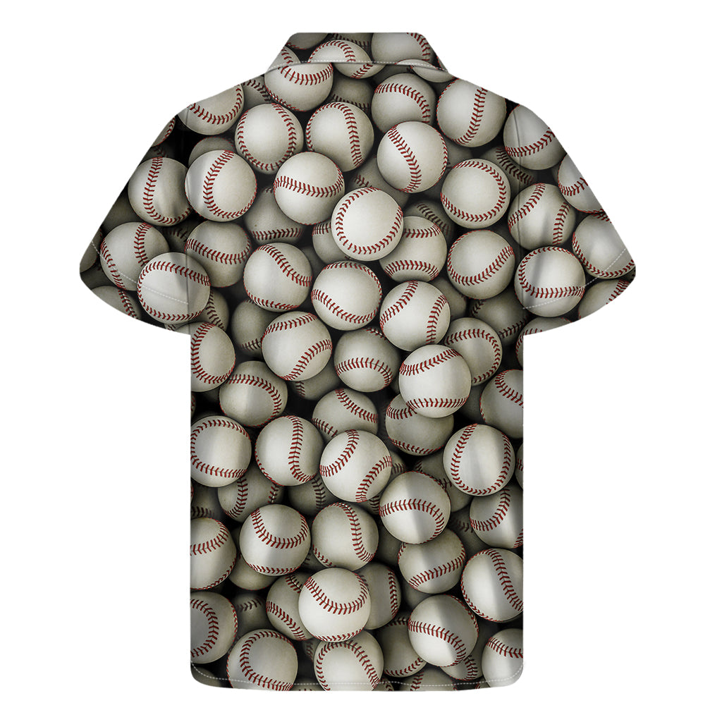 Baseballs 3D Print Men's Short Sleeve Shirt