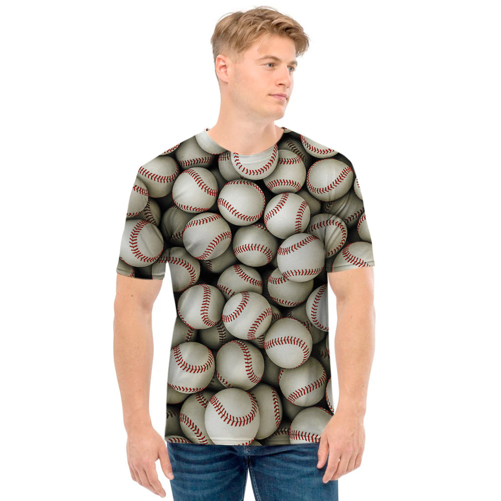 Baseballs 3D Print Men's T-Shirt