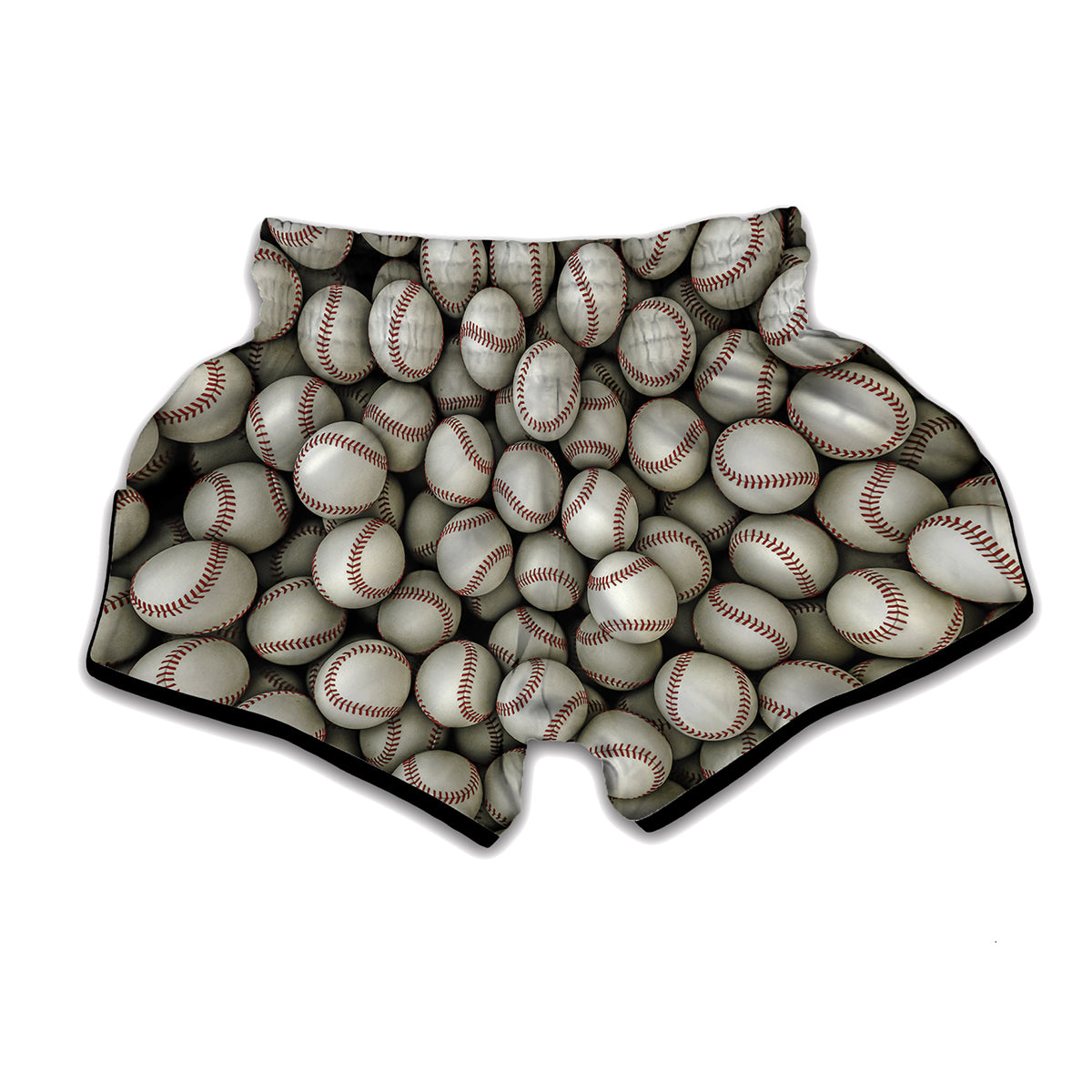 Baseballs 3D Print Muay Thai Boxing Shorts