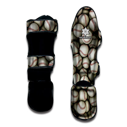 Baseballs 3D Print Muay Thai Shin Guard