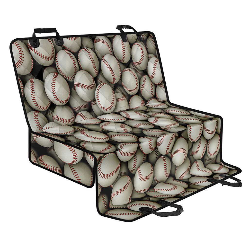 Baseballs 3D Print Pet Car Back Seat Cover