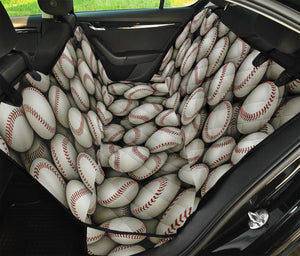 Baseballs 3D Print Pet Car Back Seat Cover