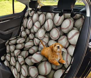 Baseballs 3D Print Pet Car Back Seat Cover