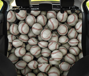 Baseballs 3D Print Pet Car Back Seat Cover