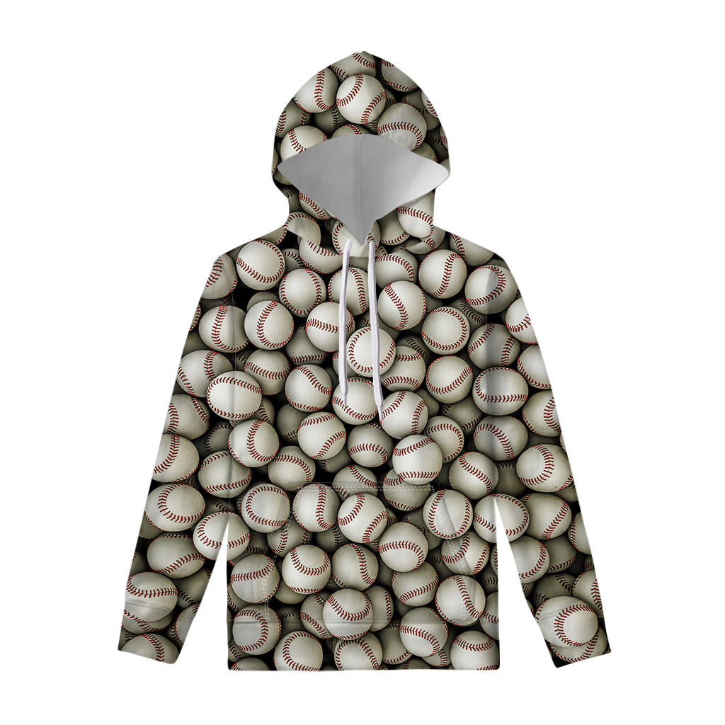 Baseballs 3D Print Pullover Hoodie