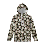 Baseballs 3D Print Pullover Hoodie