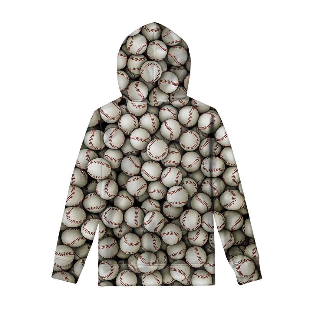 Baseballs 3D Print Pullover Hoodie