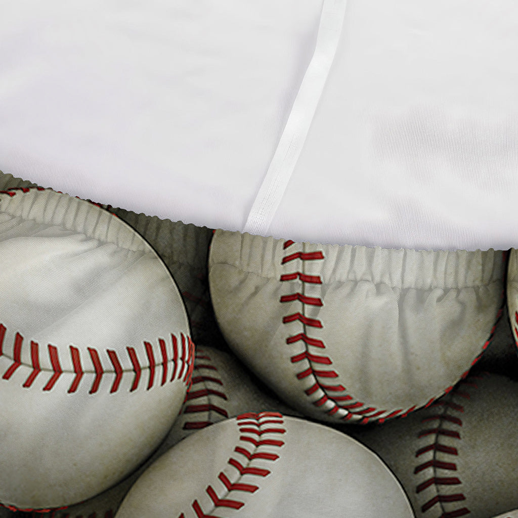 Baseballs 3D Print Sofa Cover