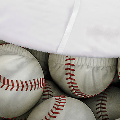 Baseballs 3D Print Sofa Cover