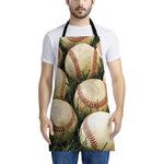 Baseballs On Field Print Apron