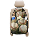 Baseballs On Field Print Car Seat Organizers