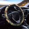 Baseballs On Field Print Car Steering Wheel Cover