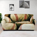 Baseballs On Field Print Sofa Cover
