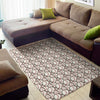 Baseballs Pattern Print Area Rug