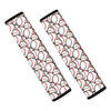 Baseballs Pattern Print Car Seat Belt Covers