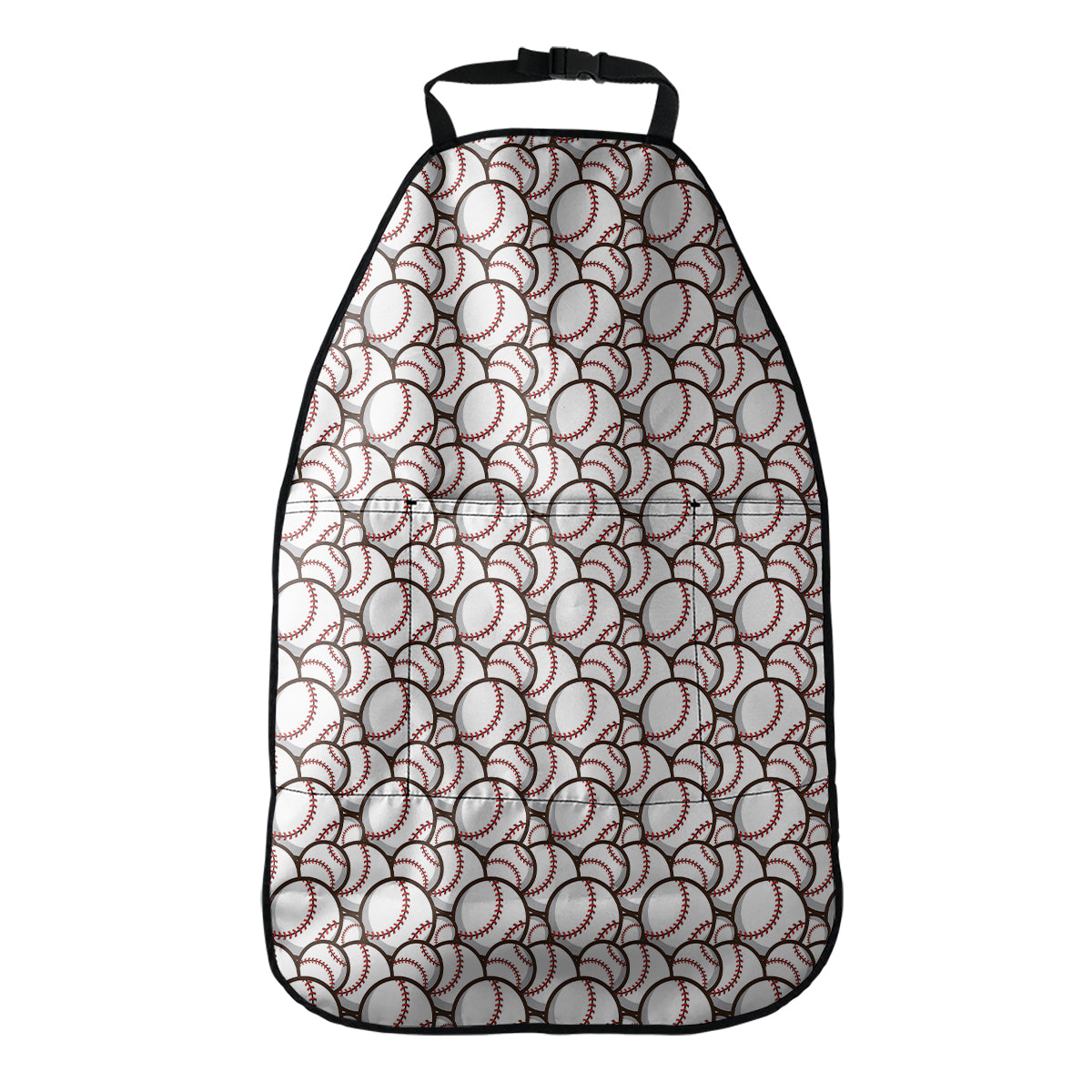 Baseballs Pattern Print Car Seat Organizers
