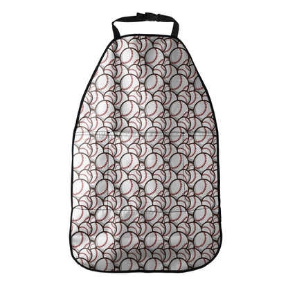 Baseballs Pattern Print Car Seat Organizers