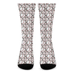 Baseballs Pattern Print Crew Socks