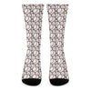 Baseballs Pattern Print Crew Socks