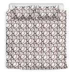 Baseballs Pattern Print Duvet Cover Bedding Set