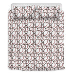 Baseballs Pattern Print Duvet Cover Bedding Set