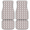 Baseballs Pattern Print Front and Back Car Floor Mats