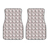 Baseballs Pattern Print Front Car Floor Mats