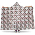 Baseballs Pattern Print Hooded Blanket