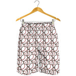 Baseballs Pattern Print Men's Shorts