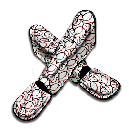 Baseballs Pattern Print Muay Thai Shin Guard