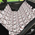 Baseballs Pattern Print Pet Car Back Seat Cover