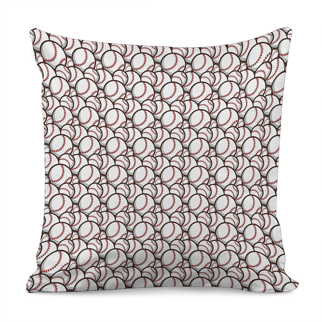 Baseballs Pattern Print Pillow Cover