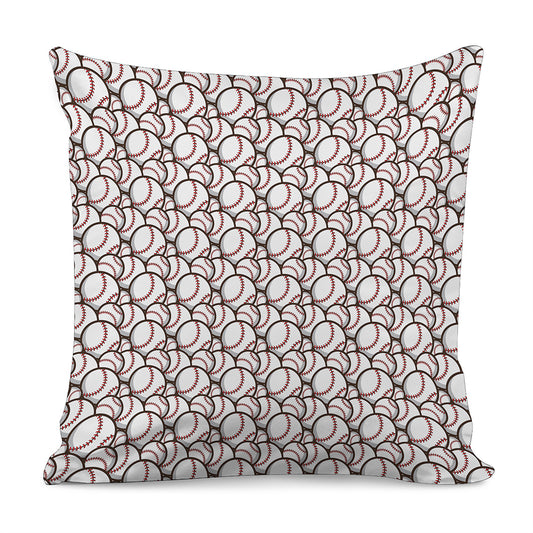 Baseballs Pattern Print Pillow Cover